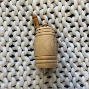 Olive Wood Honey pot and dipper